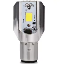 Led lamp Ba20D / H6 (Xenon look) - o.a. Piaggio Zip