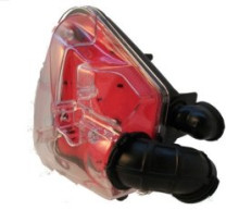 Luchtfilter - Transparant/Rood - Minarelli