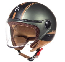  Scooterhelm MT Mat groen - model 'Street Entire'