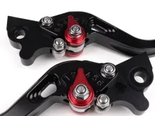 Paar Remhendels Veestelbare Sport Gilera Runner DD (Grimeca remsysteem) Zwart