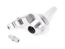 Snelwerkende Gashendel Scooter & Service Cnc Aluminium  Geanodiseerd Zilver