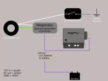 Spanningsomvormer Vesparatur 12v Naar 6v dc Voor 6v dc Hoorn Universeel