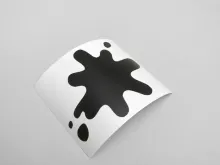 sticker  lambretta inktvlek  dl, gp   mat zwart