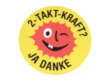 Sticker 95mm 2 Takt Kraft Ja Danke