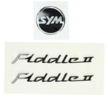 Stickerset Fiddle 2 - Zwart