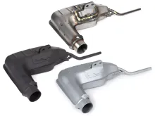 Uitlaat body  BGM pro clubman v4.0  lambretta (serie 1 3) zilver