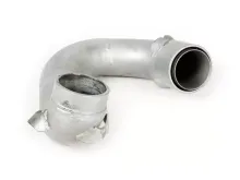 Uitlaatspruitstuk BGM PRO Clubman V2.0-Lambretta serie 1-3 Zilver