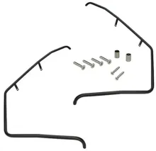 Valbeugels Piaggio Zip voorkant - (glans Zwart)