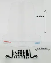 Windscherm passend op Niu M - Hoog