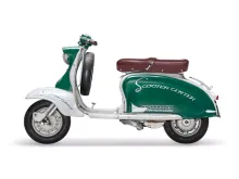 Zadel BGM PRO Pegasus Met Badge en Geklonken Lambretta LI, LI S, SX, TV, DL, GP Bruin