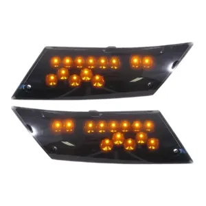LED Knipperlicht Piaggio Zip 2000 Audi look - Smoke achterkant (links en rechts)