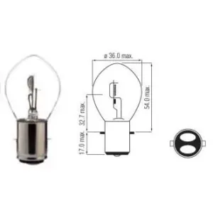 Lamp 12V-35/35W Ba20D