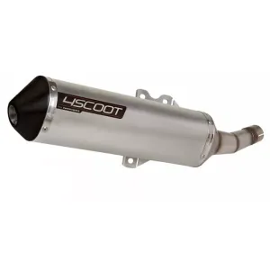 Tecnigas 4Scoot RVS uitlaat Piaggio Zip en Fly 4T 2v