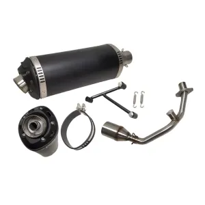 Power 1 EVO uitlaat Vespa Sprint / Piaggio Zip 4T Euro 4 (Zwarte demper)
