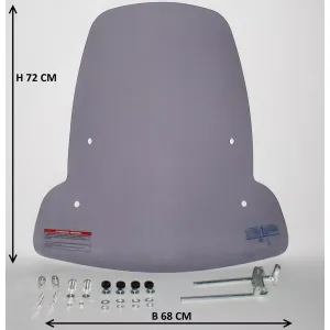 Windscherm Sym Mio Hoog - Smoke