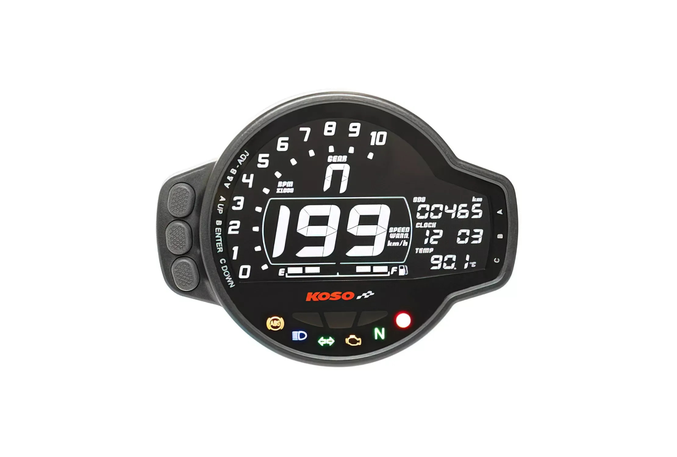 Snelheidsmeter Digitale Koso ms-01 0-199 km/h ce / Gekeurd