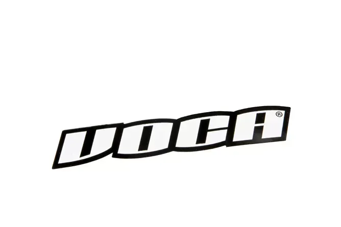 Sticker Voca Zwart Wit 120x25mm