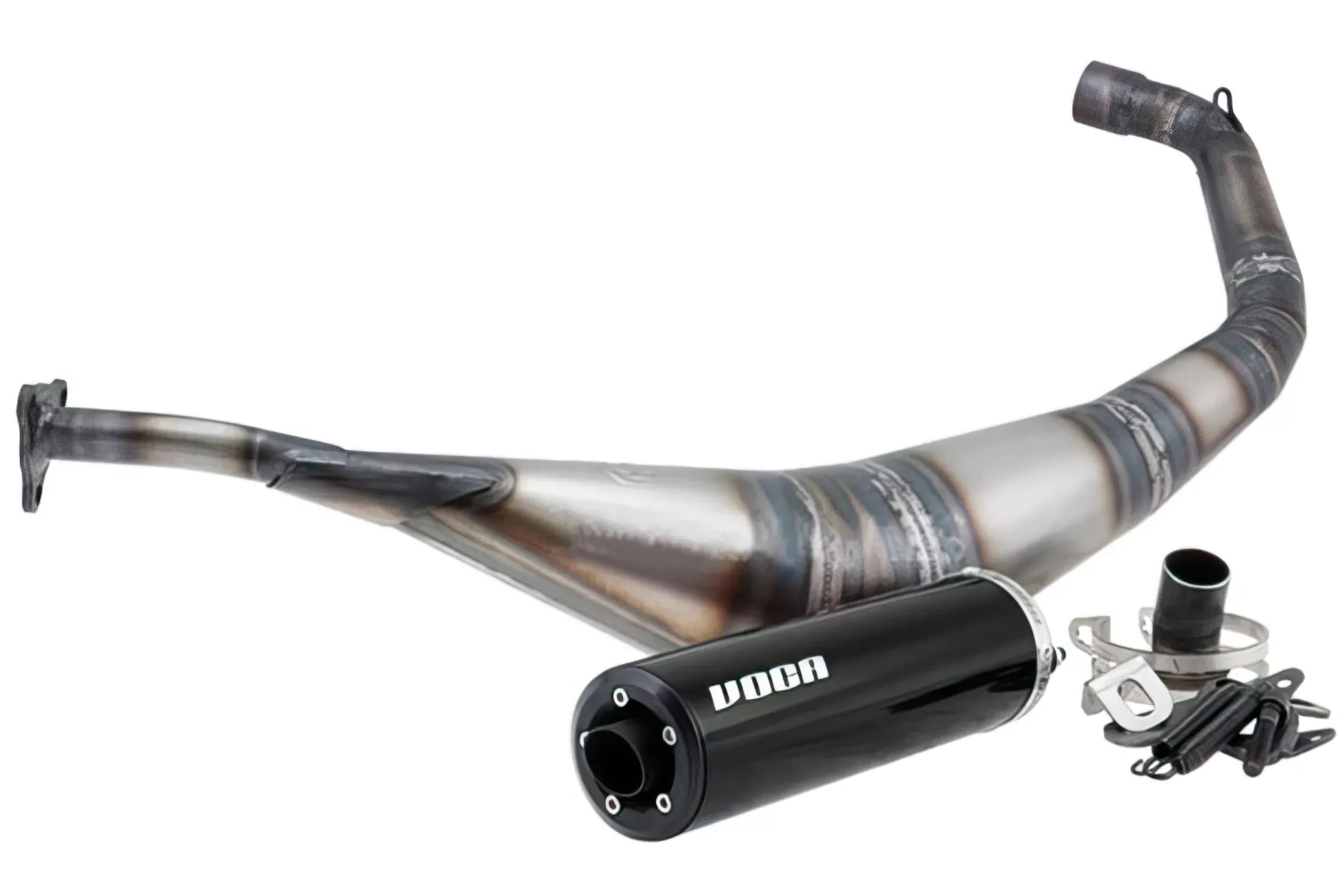 Uitlaat Voca Warrior 50-70CC Zwarte Geluiddemper Yamaha DT / X-Limit
