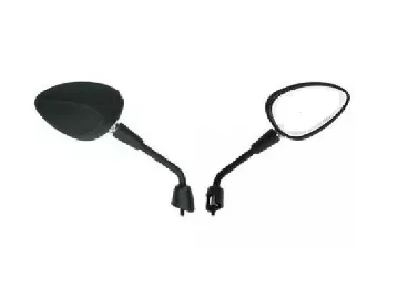 Spiegelset Vespa Sprint mat zwart links + rechts (kort)