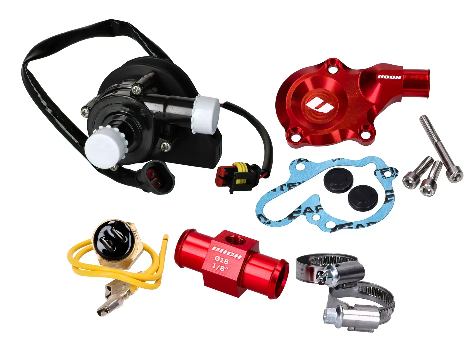 Elektrische Waterpomp Kit Voca Racing Rood Minarelli AM6