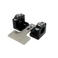 Stuurklemmen 28mm Met Dashboardhouder KRM Zwart