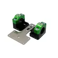 Stuurklemmen 28mm Met Dashboardhouder KRM Zwart / Groen