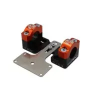 Stuurklemmen 28mm Met Dashboardhouder KRM Zwart / Oranje