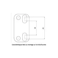 Stuurklemmen 28mm KRM Zwart