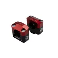 Stuurklemmen 28mm KRM Zwart / Rood