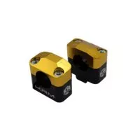 Stuurklemmen 28mm KRM Zwart / Or