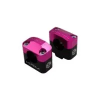 Stuurklemmen 28mm KRM Zwart / Roze