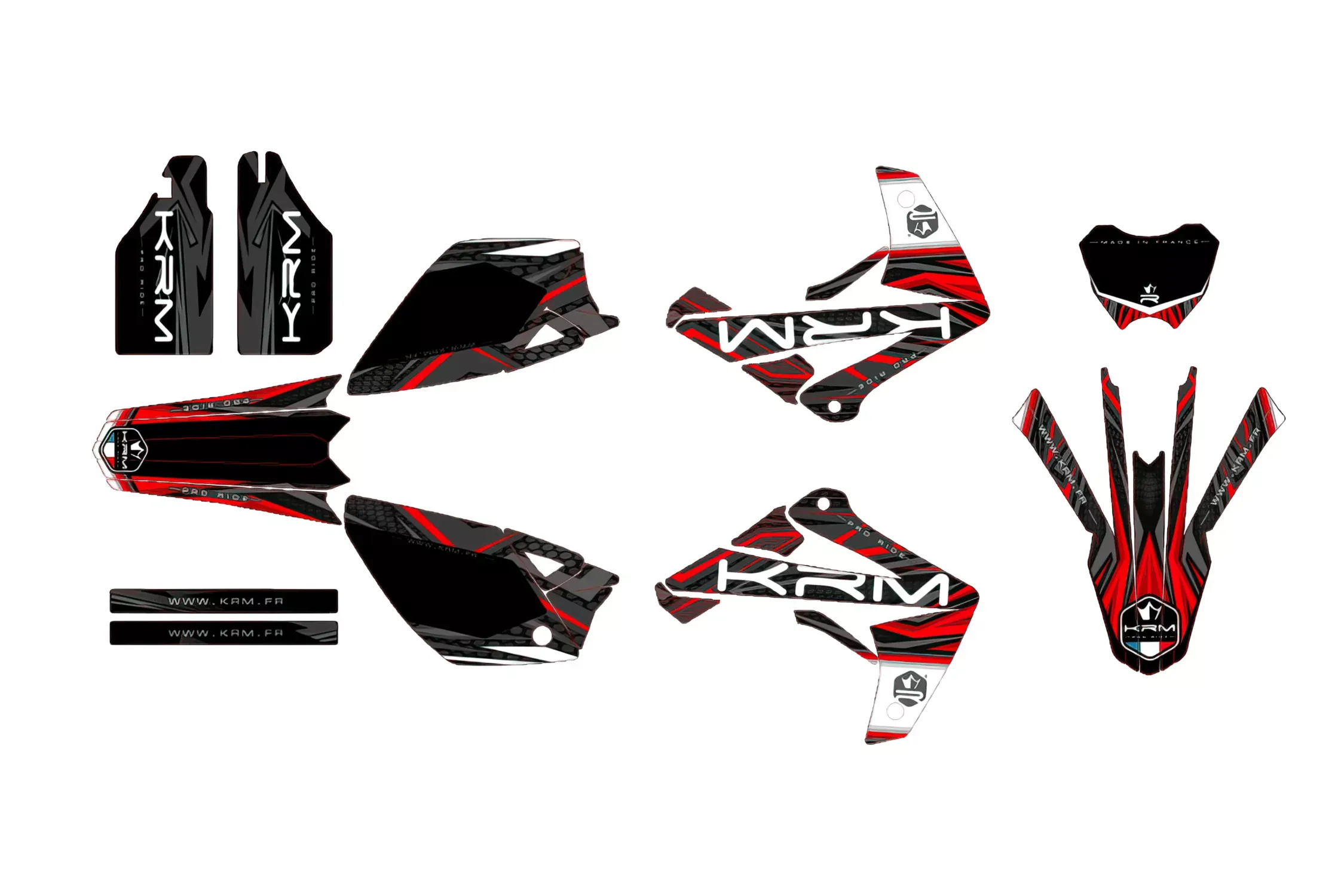 Stickerset Kit KRM Rood Rieju MRT