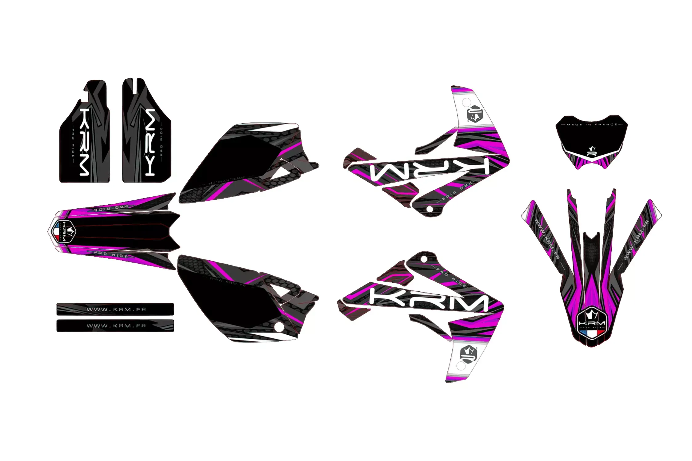 Stickerset Kit KRM Paars Rieju MRT