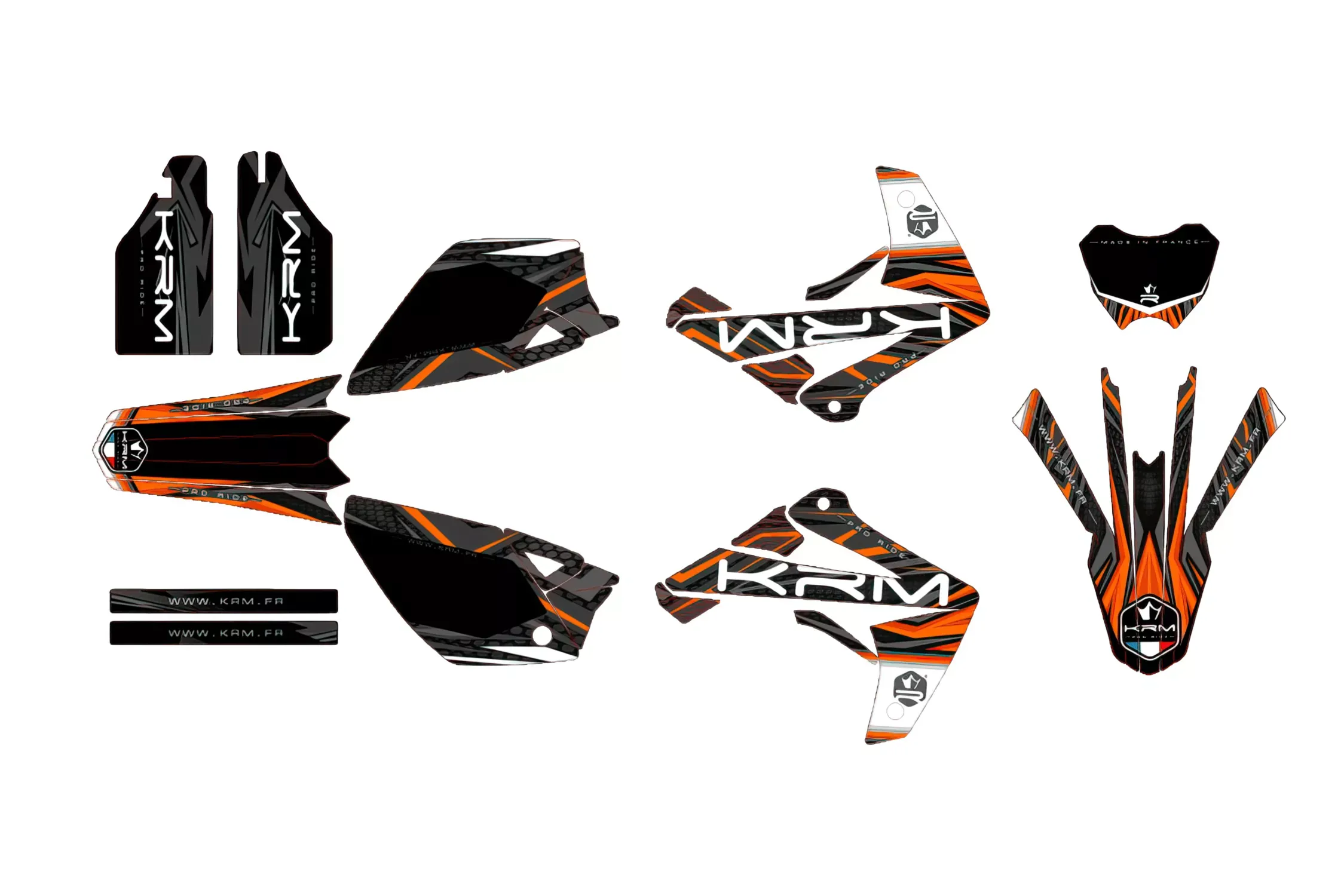 Stickerset KRM Oranje Rieju  MRT