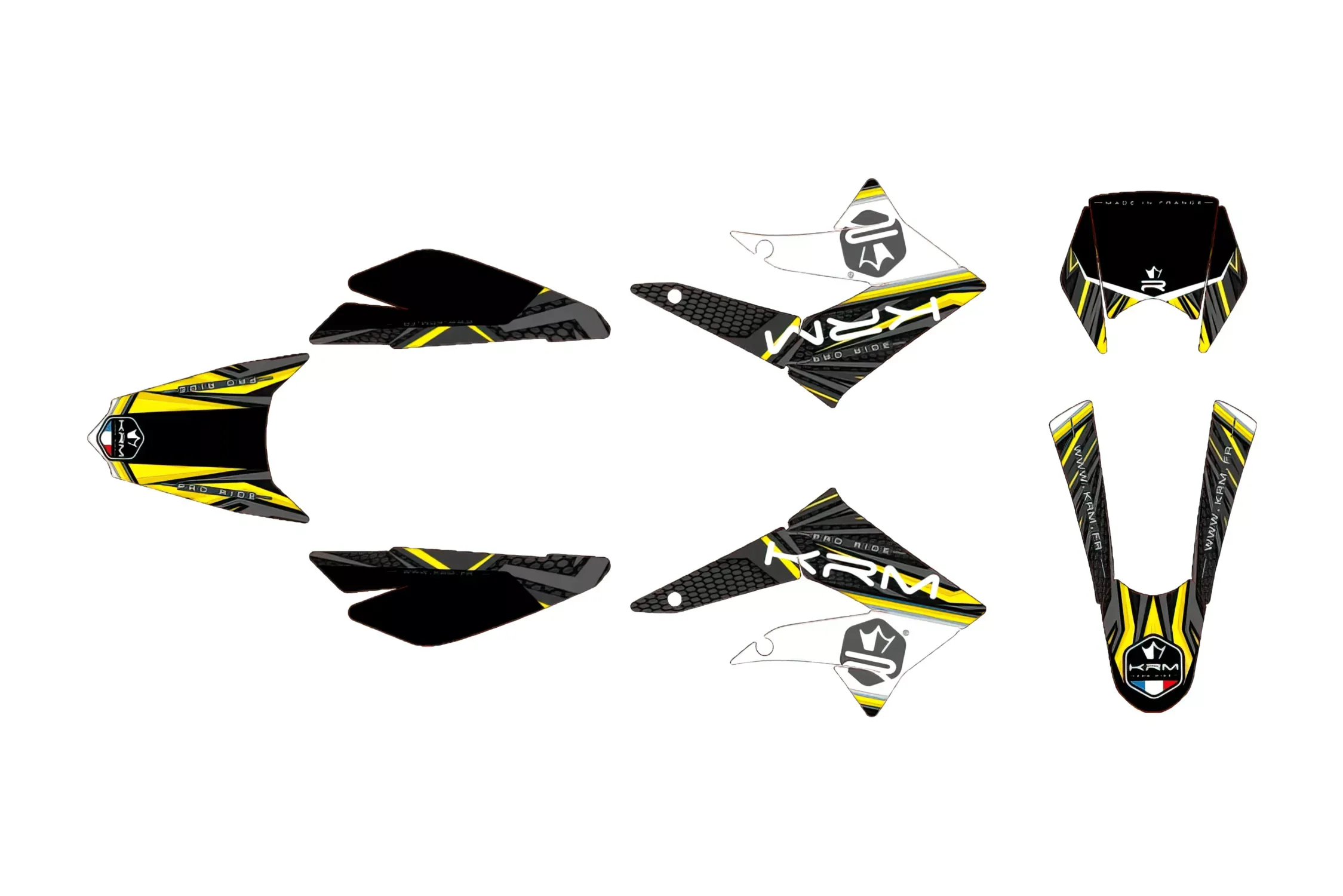 Stickerset Kit KRM Geel Derbi  X-treme 2011 - 2017