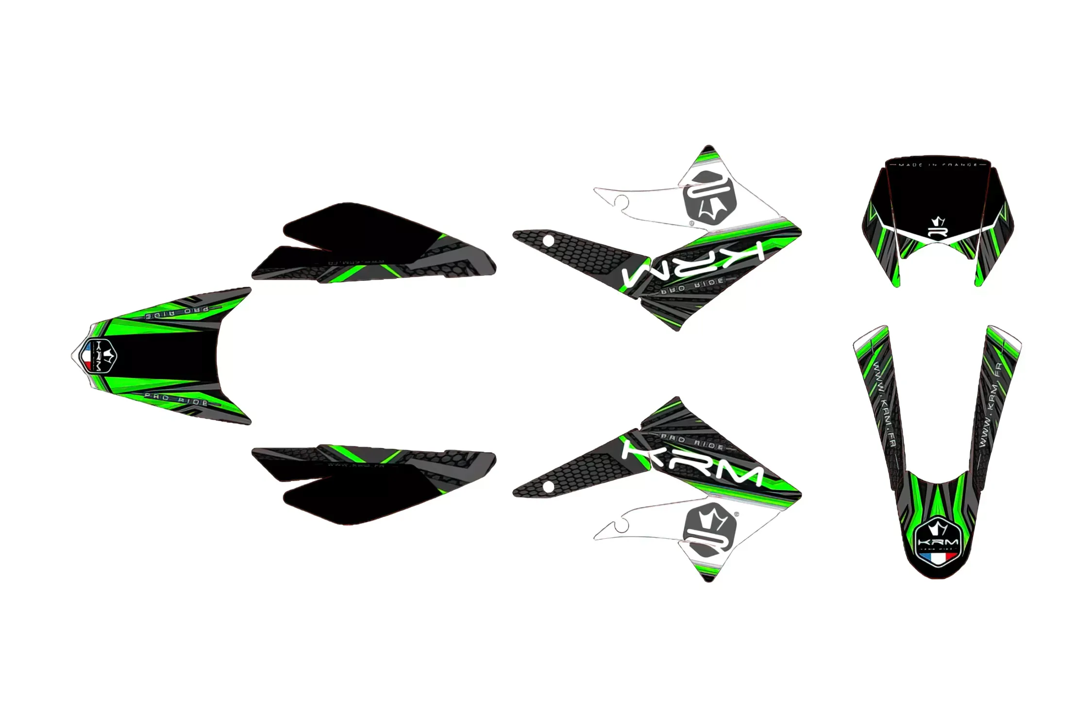 Stickerset KRM Groen Derbi X-treme 2011 - 2017