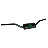 Stuur MX 28mm Met Pad KRM Zwart / Groen