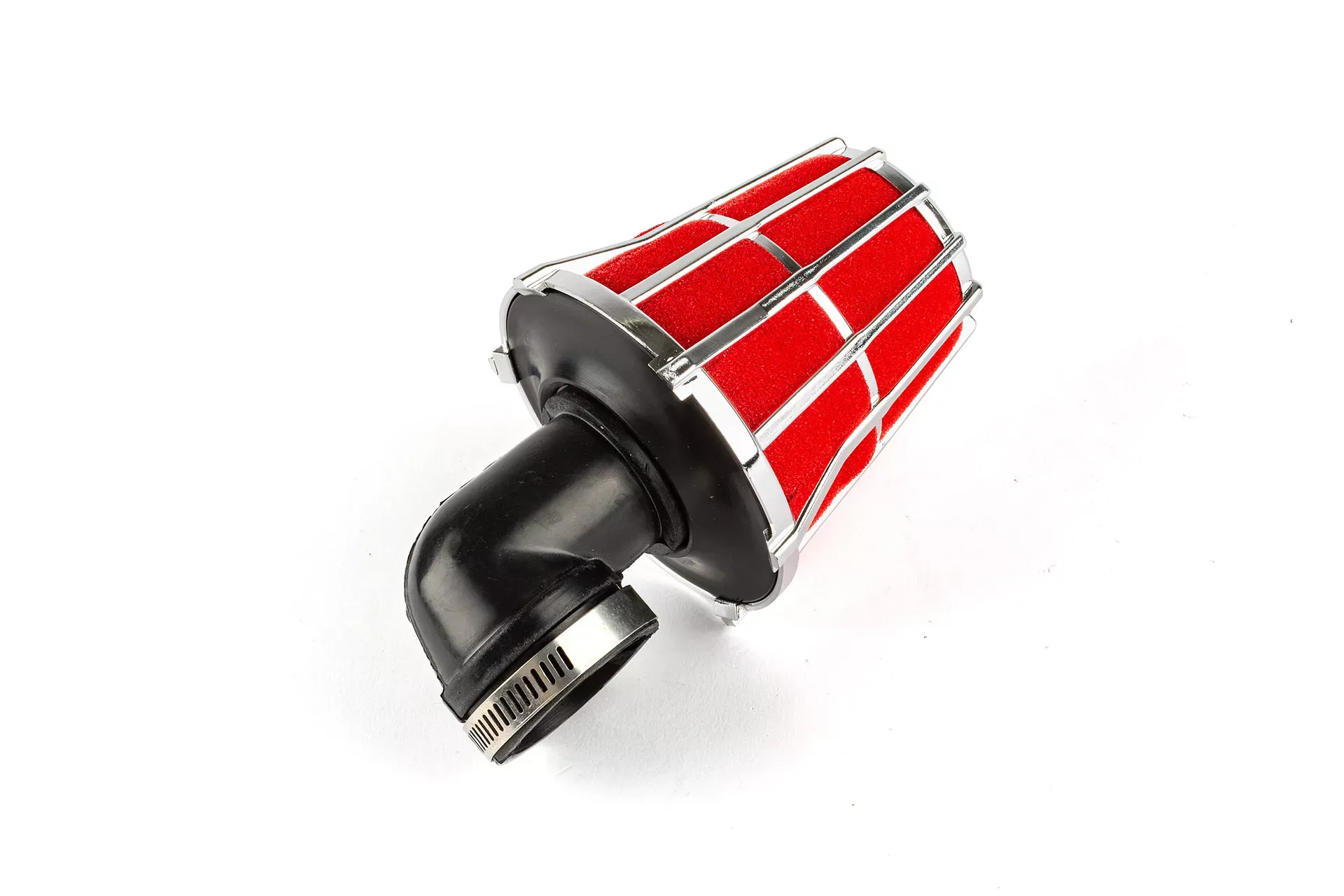Luchtfilter Hexa Hoek 90 Deg. D.35MM Cchroom / Rood