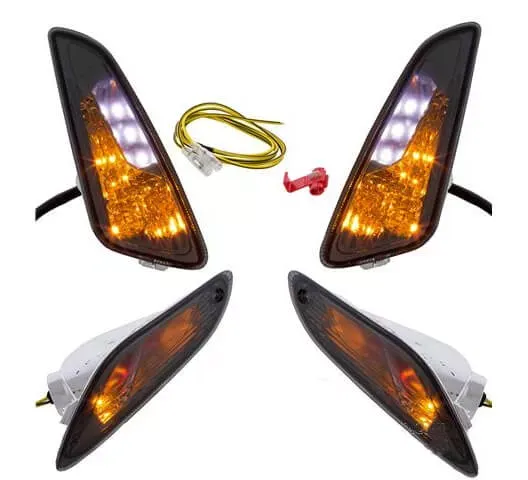 Smoke LED knipperlicht set voor + achter Vespa Primavera / Sprint