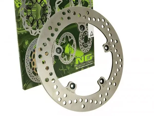 Remschijf NG Ø240x125x4mm Gilera Runner SP 125 (1999 2003) Achter Links, Gilera Dna 125 (2000) Achter Rechts