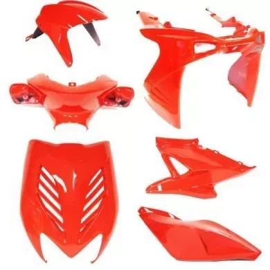 Aerox Kappenset - Rood (8 delig)