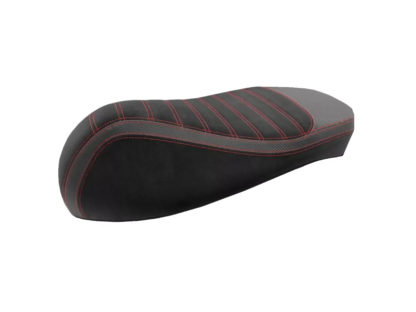 Buddyhoes / Zadeldek Vespa GTS 125 / 250 / 300 - Zwart / rood