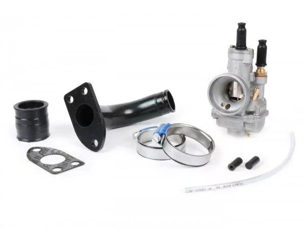 inlaatspruitstuk set met carburateur  BGM pro ø24mm polini cp23  vespa gs150 (vs2 vs5), gs2 (vd1ts), gs3 (vd2ts)