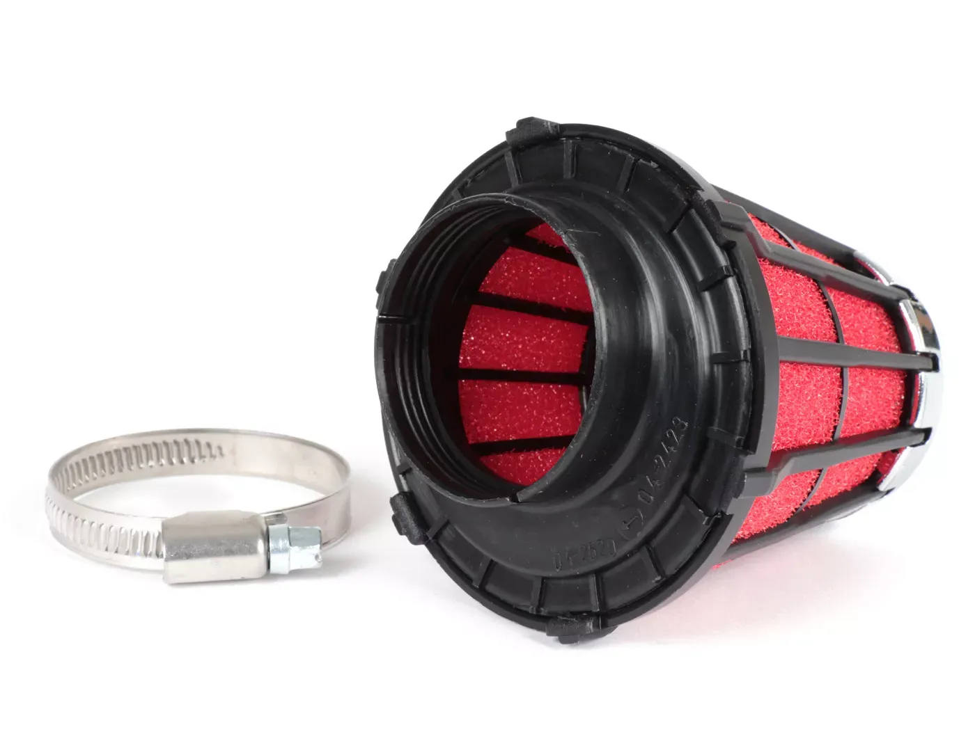 Luchtfilter Malossi e5  0掳 cs=44mm Rood Zwart Mikuni vm 15 21