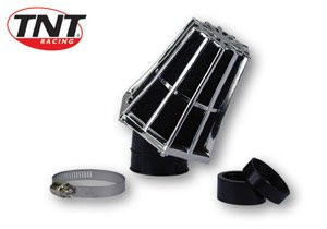 Luchtfilter Race Tnt Ø28/35mm Chroom/Zwart