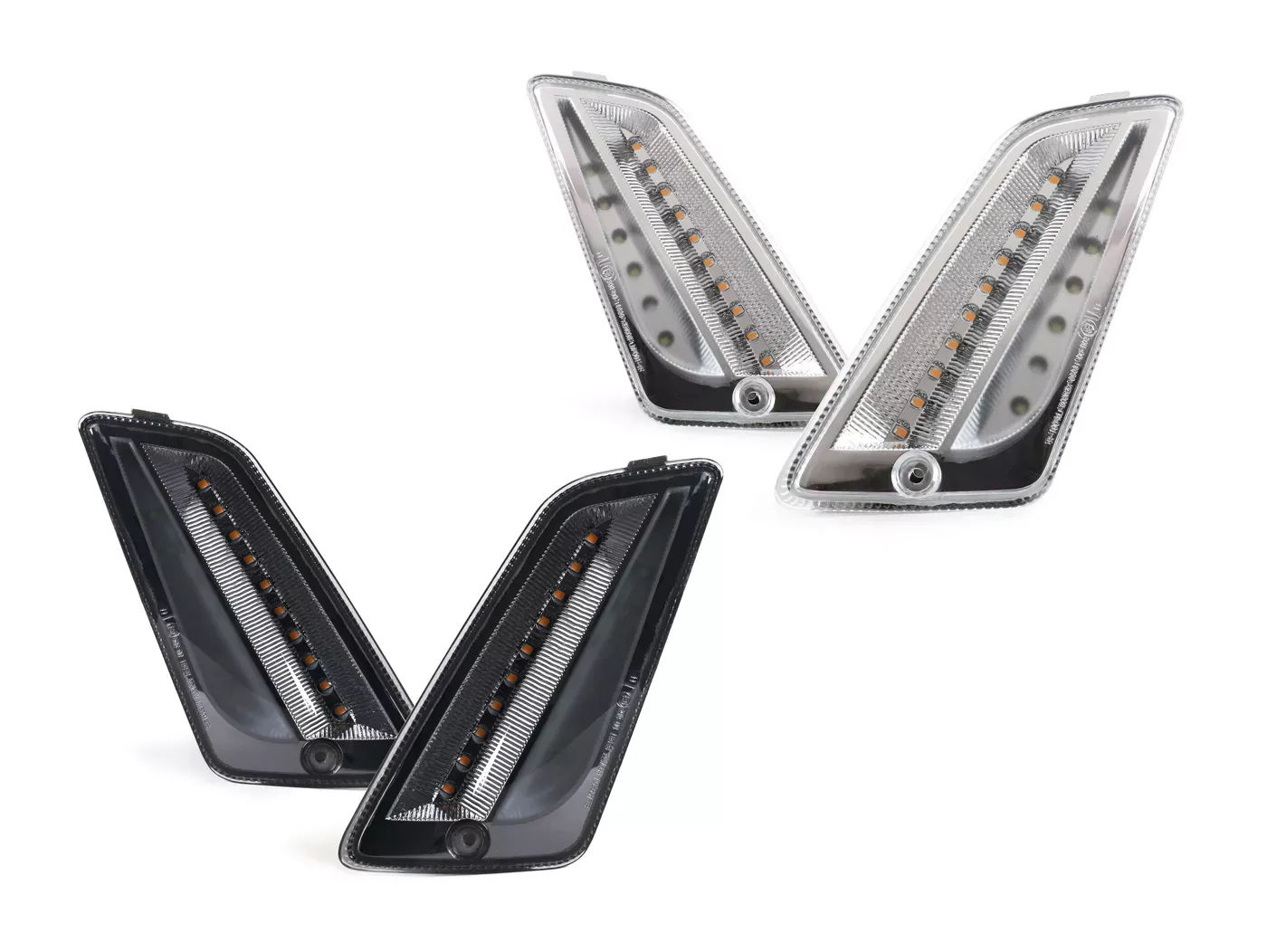 Knipperlichten voorkant Dynamisch LED met Dagrijlicht Vespa GT, GTL, GTV, GTS 125-300 HPE Supertech (2019-2022) - Smoke 
