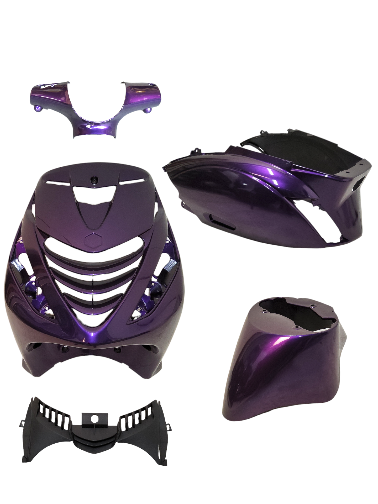 Kappenset (BMW twilight purple) Piaggio Zip2000 mat Model SP 5-delig