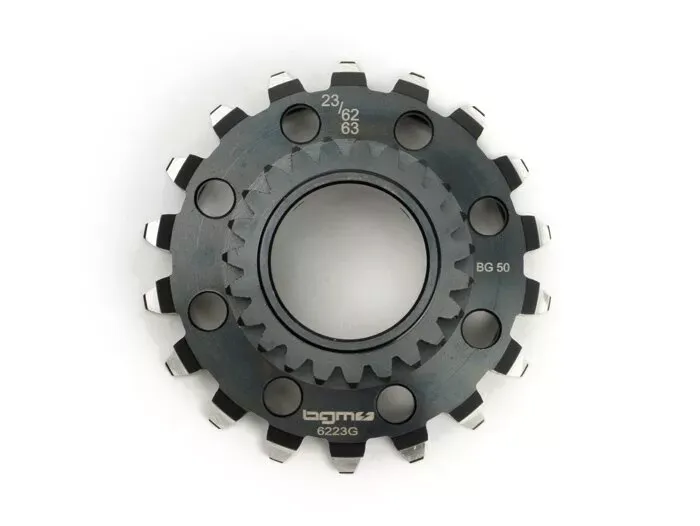 primaire aandrijving  BGM pro, type cosa2/fl primaire versnelling BGM pro 62 tanden (recht)  vespa px125, px150, px200 (1997 ), cosa2/fl (1992 )   23/62 tanden (2,69)