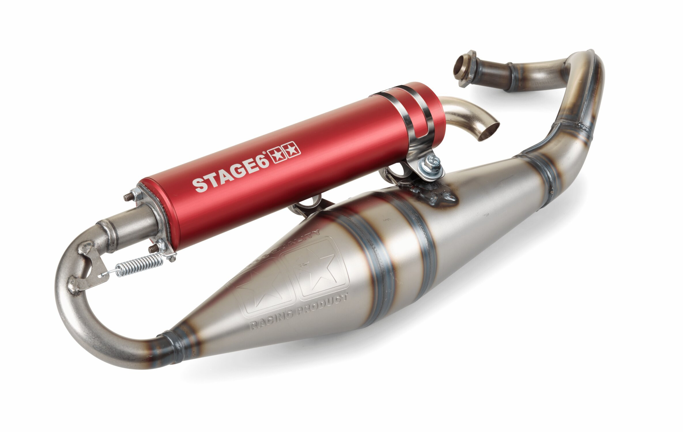 Uitlaat - Stage 6 - PRO Replica MK2 - Gilera / Piaggio - Rood
