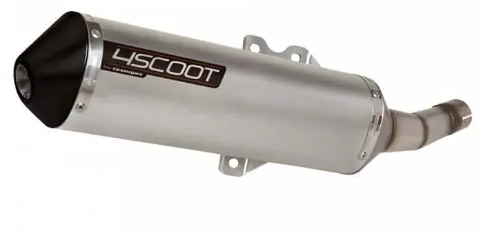 Tecnigas 4Scoot RVS uitlaat Piaggio Zip en Fly 4T 2v